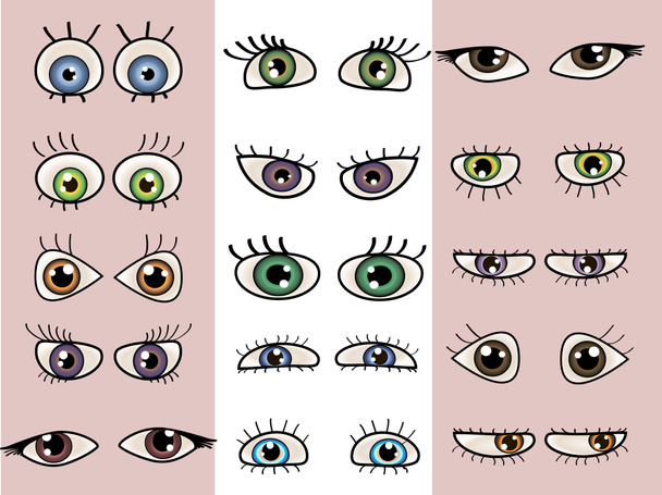 Un conjunto de hermosos ojos
 - Foto, imagen