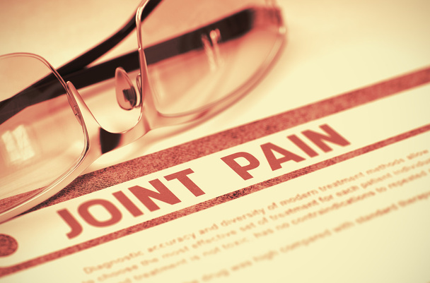 Diagnosis - Joint Pain. Medicine Concept. 3D Illustration. - 写真・画像