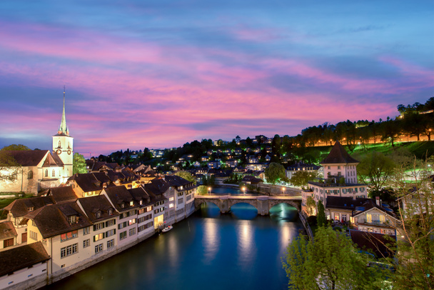 Bern. Image of Bern, capital city of Switzerland, during dramati - Photo, Image