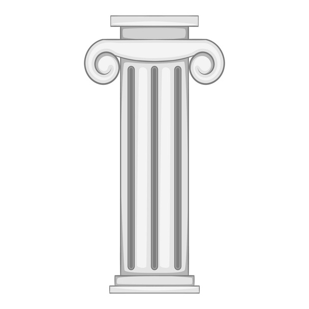 Decorative roman pillar icon - Vector, Image