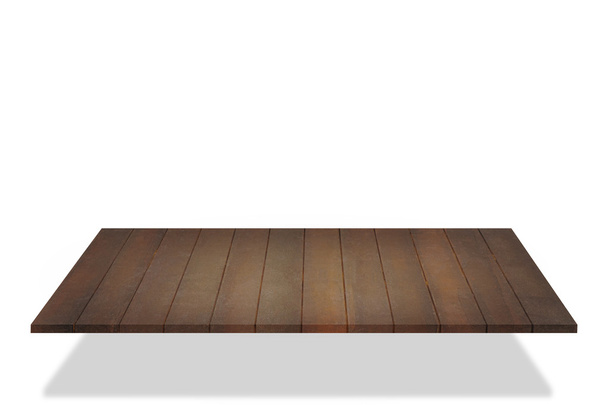 Mensole in legno su sfondo bianco isolato
. - Foto, immagini