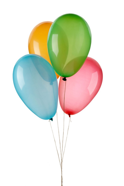 vier gekleurde ballonnen - Foto, afbeelding