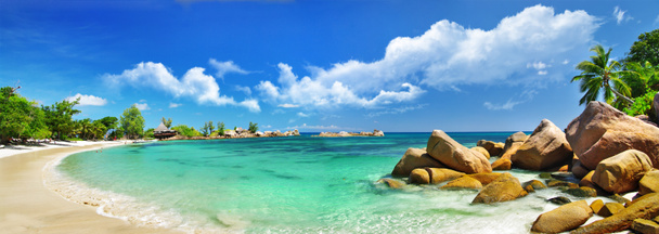 Paraíso tropical - Islas Seychelles, vista panorámica - Foto, imagen