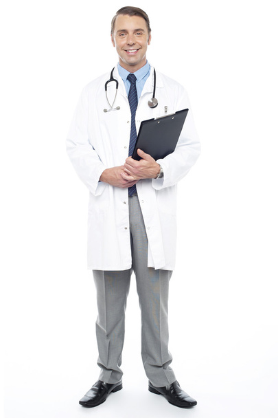 Full length portrait of doctor at duty - Фото, изображение