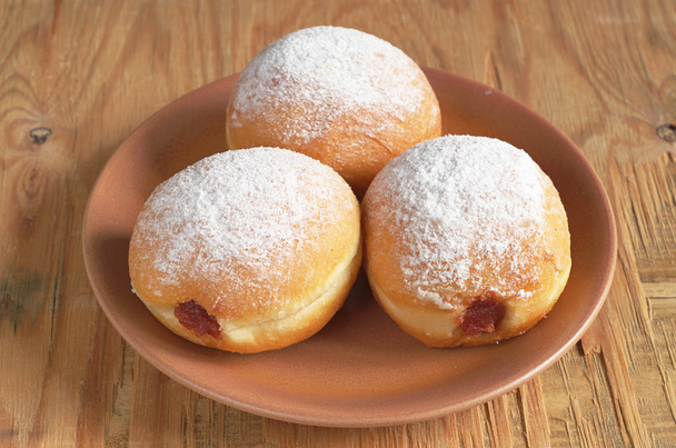 donuts met jam  - Foto, afbeelding