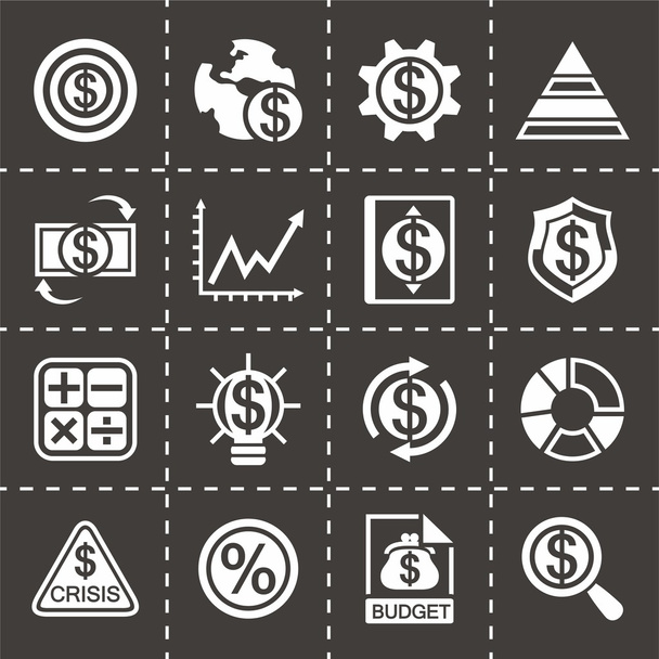 Serie di icone economiche vettoriali
 - Vettoriali, immagini
