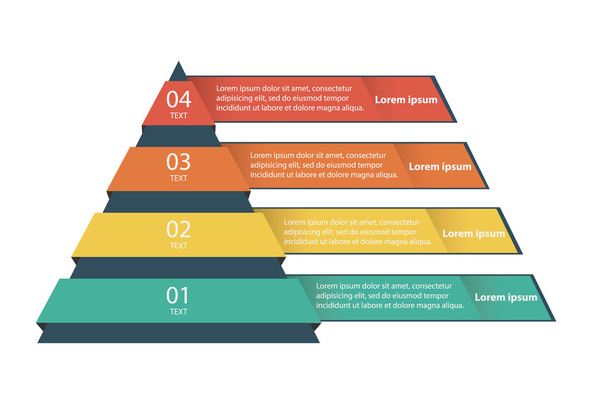 Marketing Pyramid - Vector Infographic - Vektor, Bild
