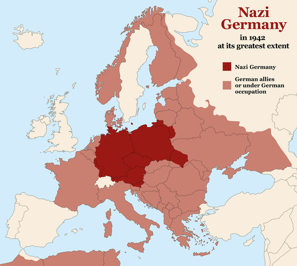 Нацистська Німеччина третього Рейху найбільшою мірою - Вектор, зображення