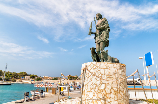 Statue of San Vito Martire, the protection of the fishermen. - Photo, Image