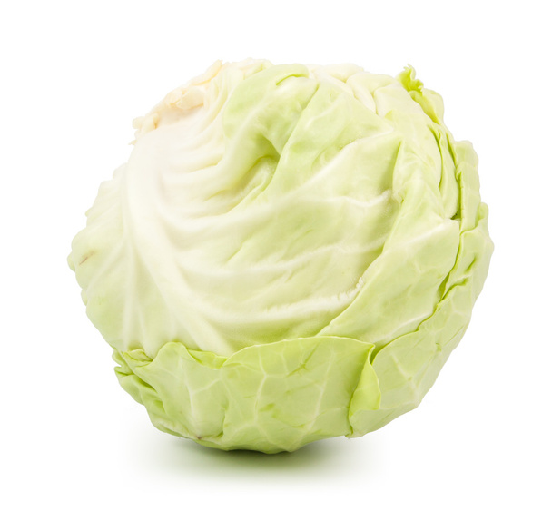 green cabbage isolated - 写真・画像