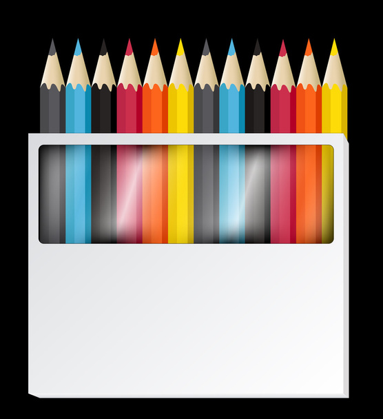 Lápices coloridos Vectores
 - Vector, Imagen