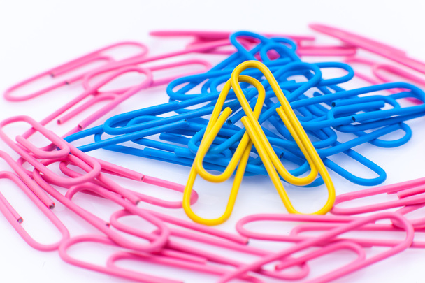 Sweet color paper clips - Φωτογραφία, εικόνα