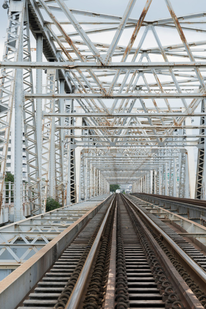 iron bridge and railway - Photo, Image