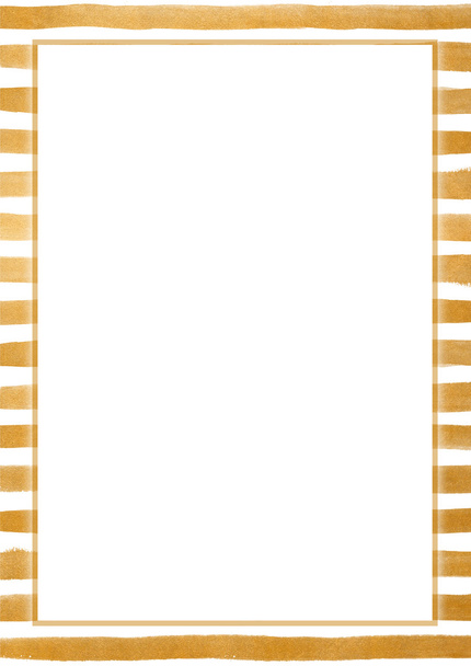 Tira de pintura dorada patrón fondo en blanco
  - Foto, imagen