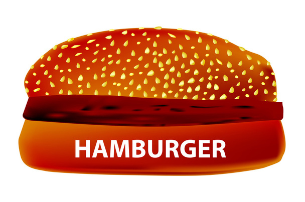 Hamburger in un panino
 - Vettoriali, immagini
