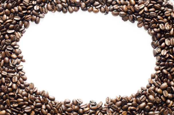      circle from coffee beans  - Фото, зображення