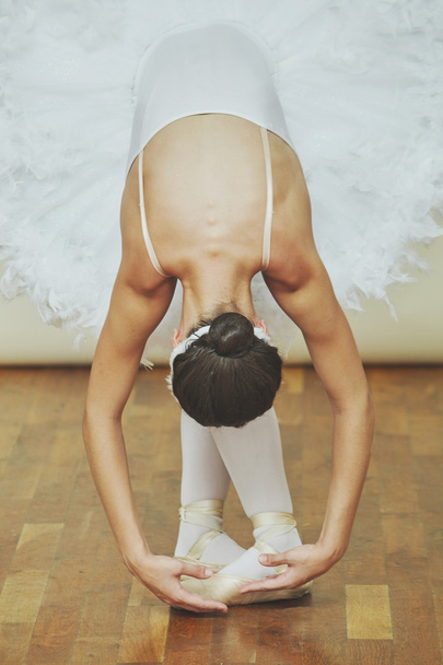  Ballerina while she is dancing the Swan Lake. - Φωτογραφία, εικόνα