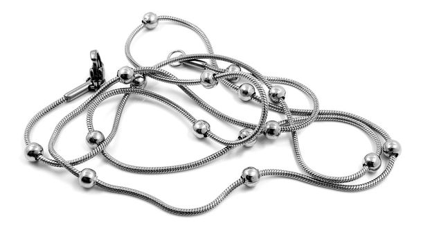 Dames ketting - kettingen - roestvrij staal - Foto, afbeelding