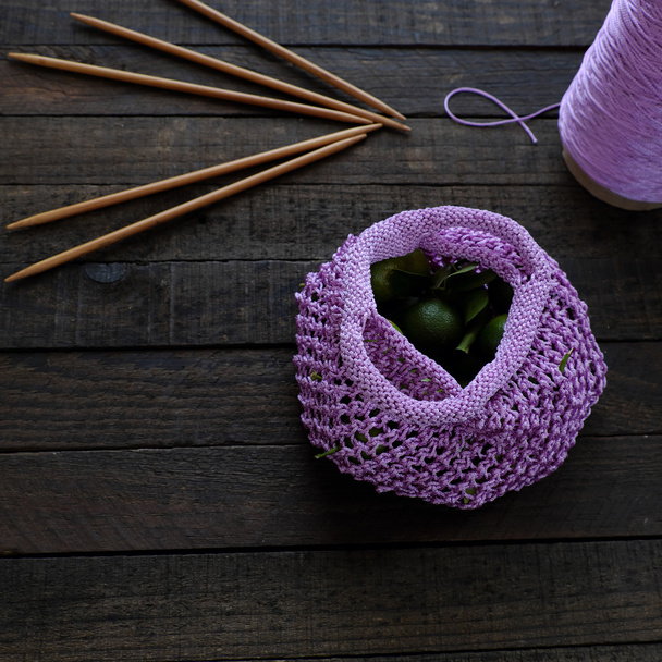 knit handmade handbag - Photo, Image