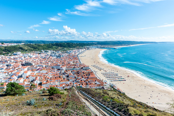 Nazare, bir sörf cenneti kasaba - Nazare, Portekiz - Fotoğraf, Görsel