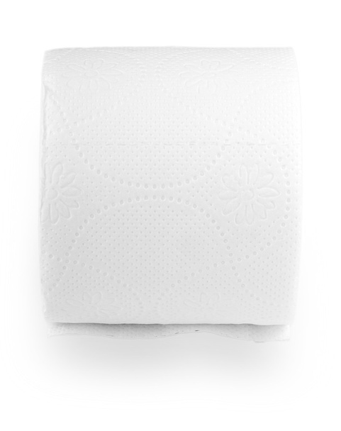 simple rollo de papel higiénico en el blanco
 - Foto, Imagen