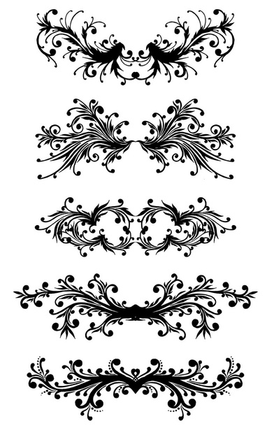 vector conjunto floral
 - Vector, imagen