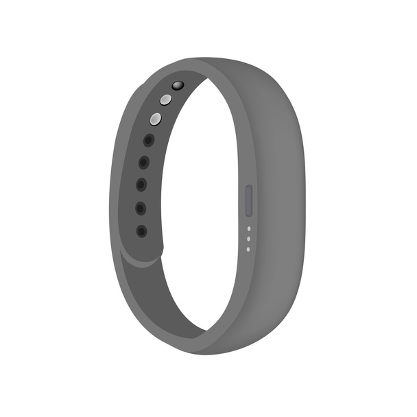 Grey color smart band - Vector, Image