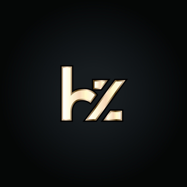 H and Z Letters Logo - ベクター画像