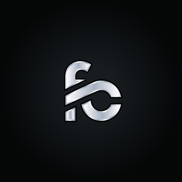 Логотип букв F и C
 - Вектор,изображение