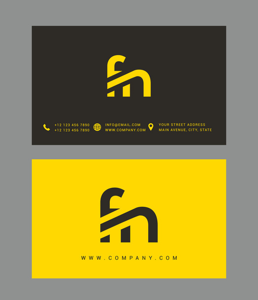 F ve N harfleri Logo - Vektör, Görsel