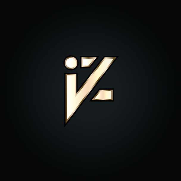 Logotipo de letras I e Z
 - Vetor, Imagem