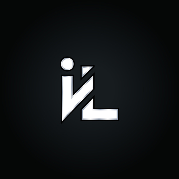 Логотип I и L Letters
 - Вектор,изображение