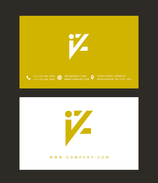 I and Z Letters Logo - Vektor, obrázek