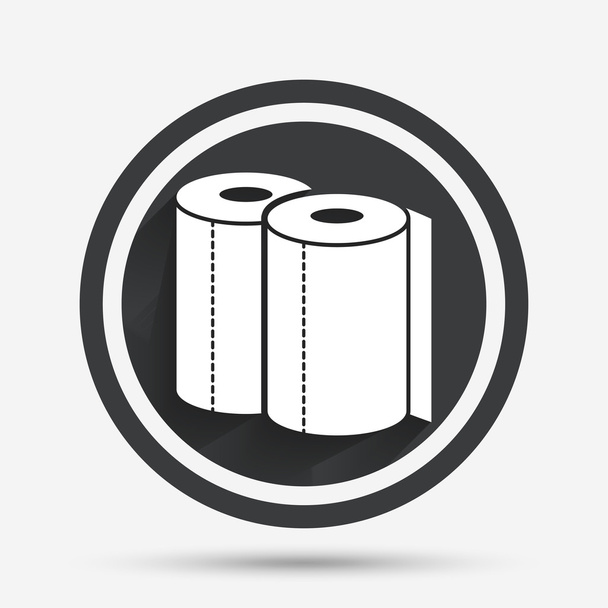 Paper towels sign icon. Kitchen roll symbol. - Vector, afbeelding