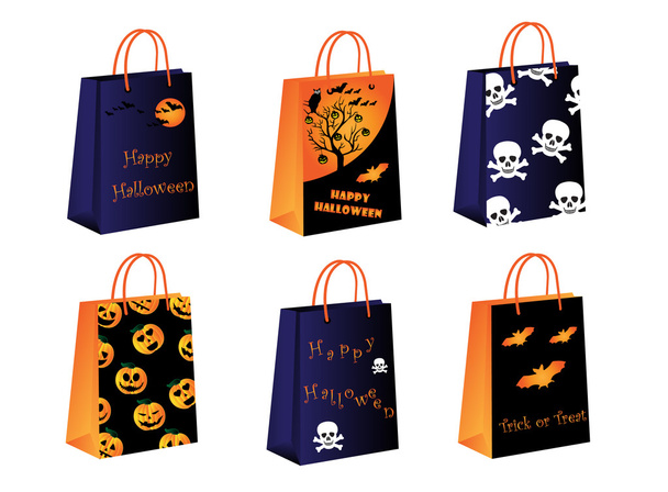 Halloween bags - Vector, Image