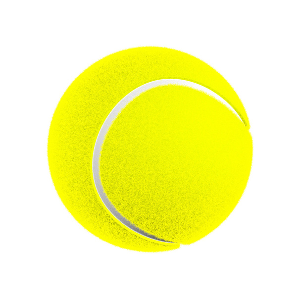 Tennis ball on white - 写真・画像
