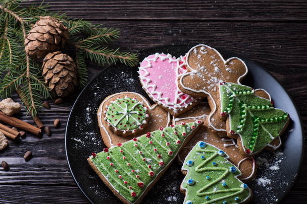 New year homemade gingerbread - Photo, Image