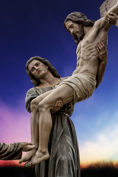 降下の聖なるキリスト - 写真・画像