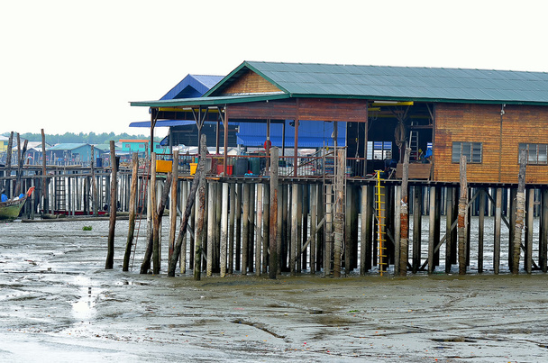 rybackie wioski, pulau ketam, Malezja - Zdjęcie, obraz
