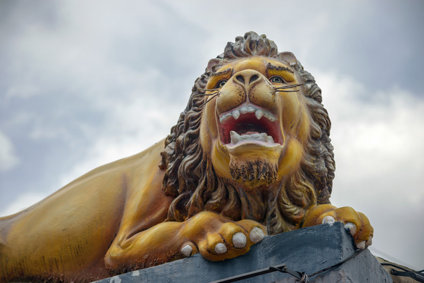 őr oroszlán szobor - Fotó, kép