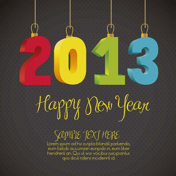 Новый 2013 год
 - Вектор,изображение