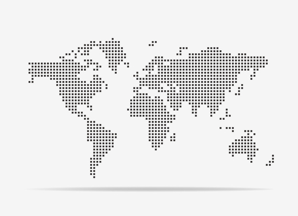 Pixel mapa del mundo. Ilustración vectorial
. - Vector, imagen