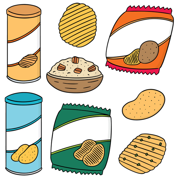 vector conjunto de productos de patata - Vector, Imagen