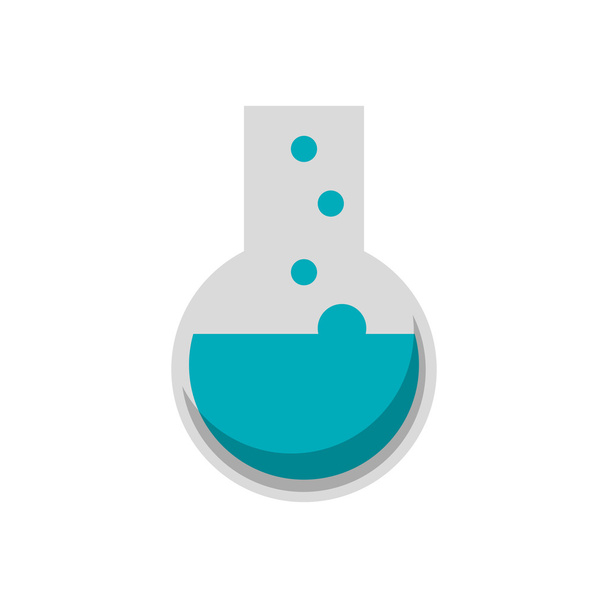 Isolated flask of laboratory design - Διάνυσμα, εικόνα