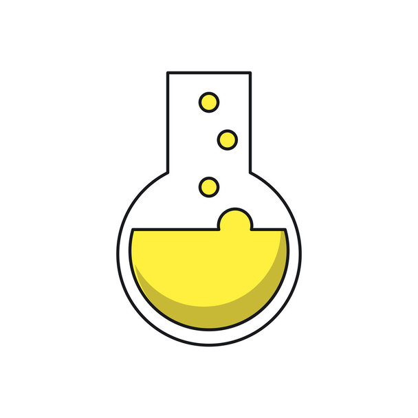 Isolated flask of laboratory design - Vector, Image