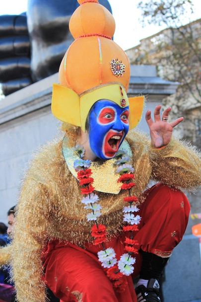 Лондон, Великобританія. 16 жовтня, 2016. Мер Лондона фестиваль Dewali виконавців і сцени в Трафальгарська площа - Фото, зображення