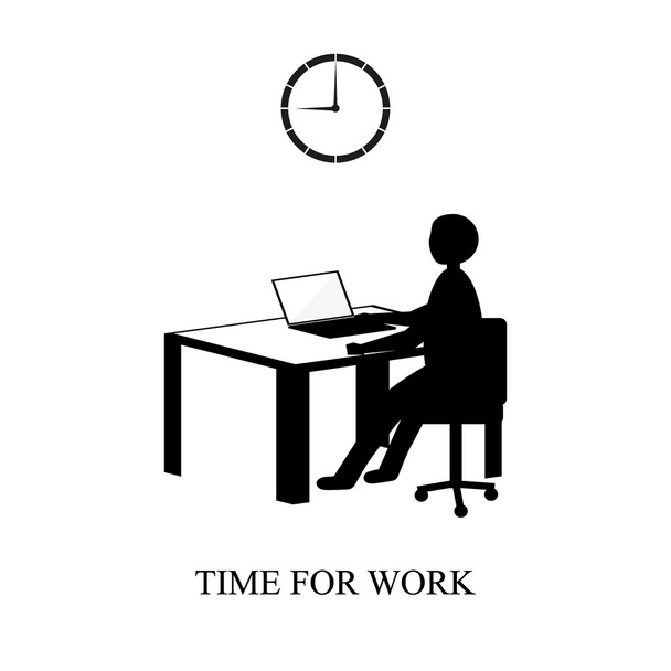 Tiempo de trabajo
  - Vector, Imagen