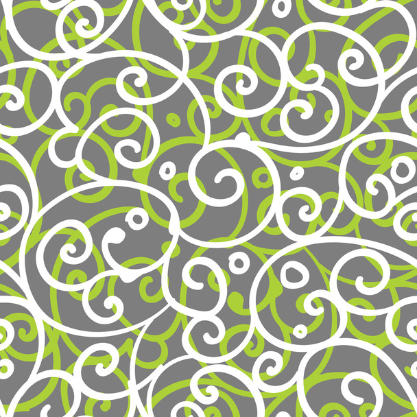 Freehand floral motifs seamless pattern - Vector, Image