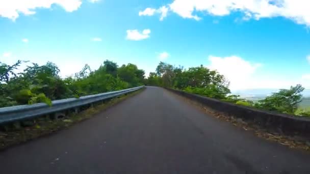 Fahrt durch tropische Straße - Filmmaterial, Video