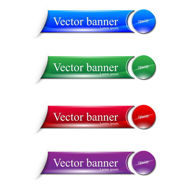 vector set of banners eps10 - Vecteur, image
